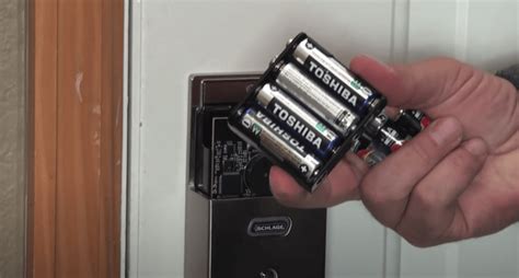 schlage keypad lock not working after battery change|schlage code lock battery replacement.